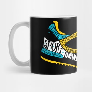 Training Shoes Typography Mug